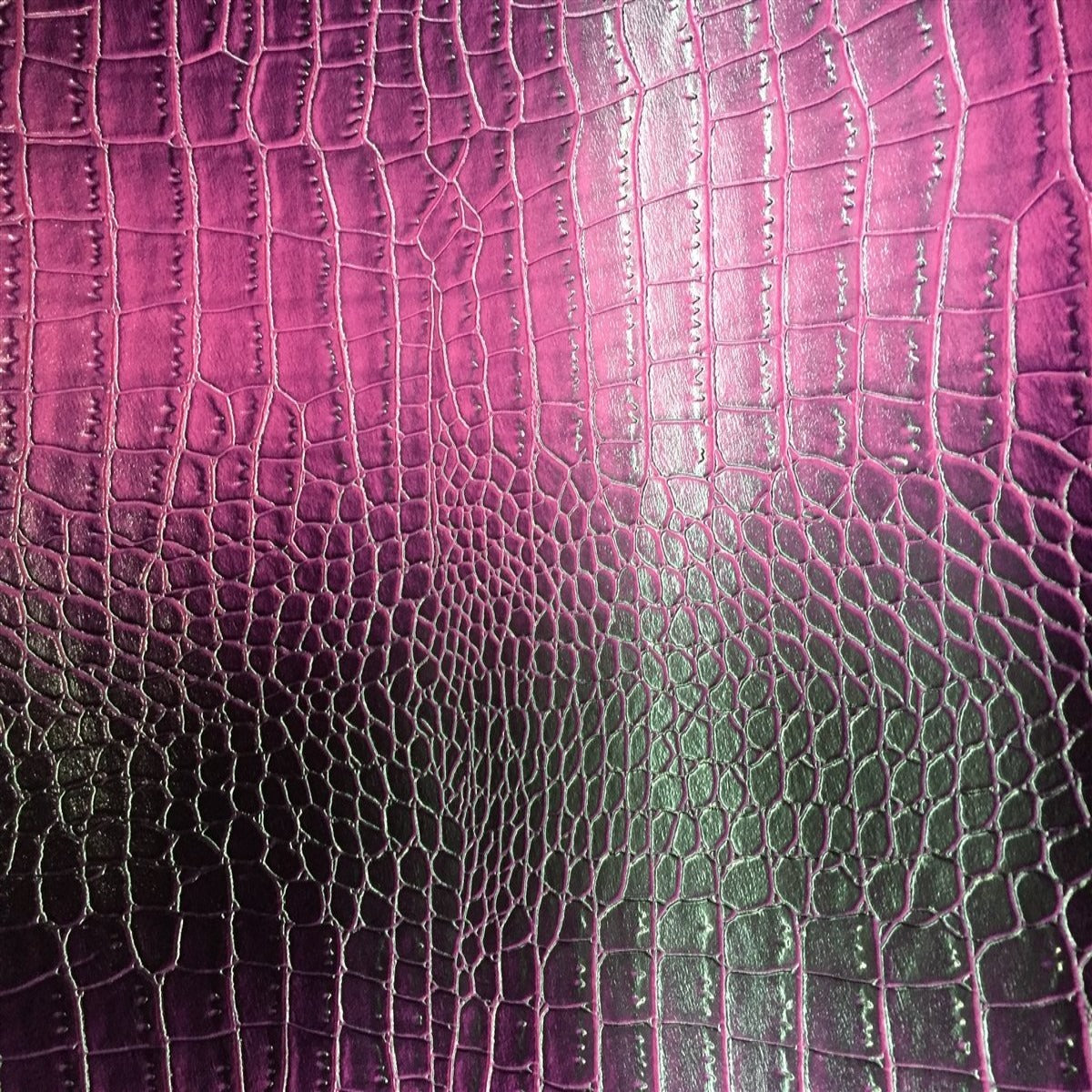Lilac Purple Two Tone Embossed Crocodile Vinyl Fabric - Fashion Fabrics Los Angeles 