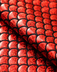 Red Mermaid Scale Spandex Fabric - Fashion Fabrics LLC
