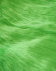 Lime Green Shaggy Long Pile Faux Fur Fabric (4") - Fashion Fabrics LLC