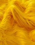 Canary Yellow Shaggy Long Pile Faux Fur Fabric (4") - Fashion Fabrics LLC