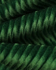 Emerald Green Swirl Velvet Flocking Fabric - Fashion Fabrics LLC
