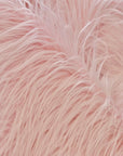 Light Pink Shaggy Long Pile Faux Fur Fabric (4") - Fashion Fabrics LLC