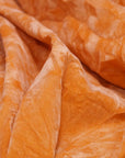 Orange Crushed Velvet Flocking Fabric - Fashion Fabrics LLC