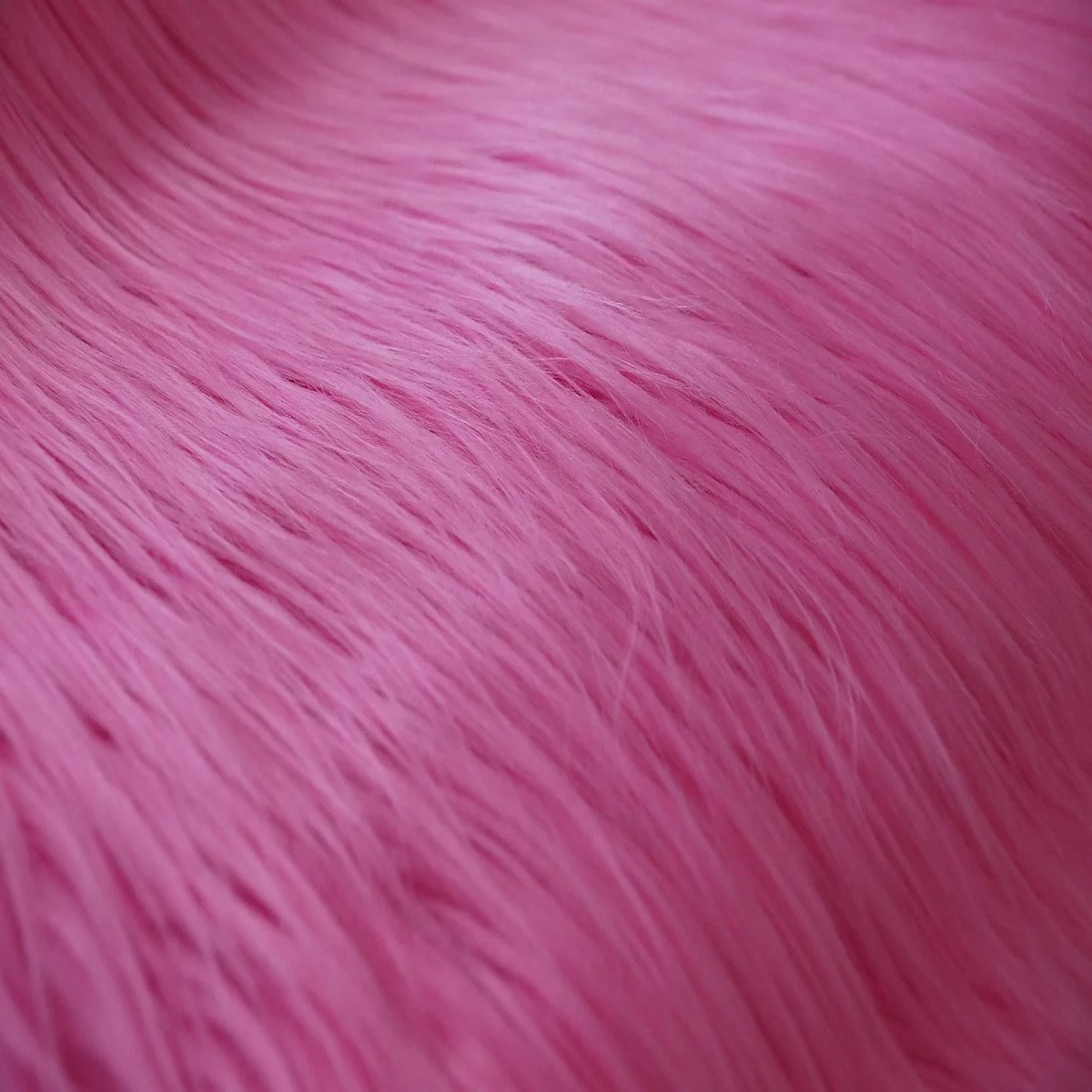 Pink Shaggy Long Pile Faux Fur Fabric (4&quot;) - Fashion Fabrics LLC