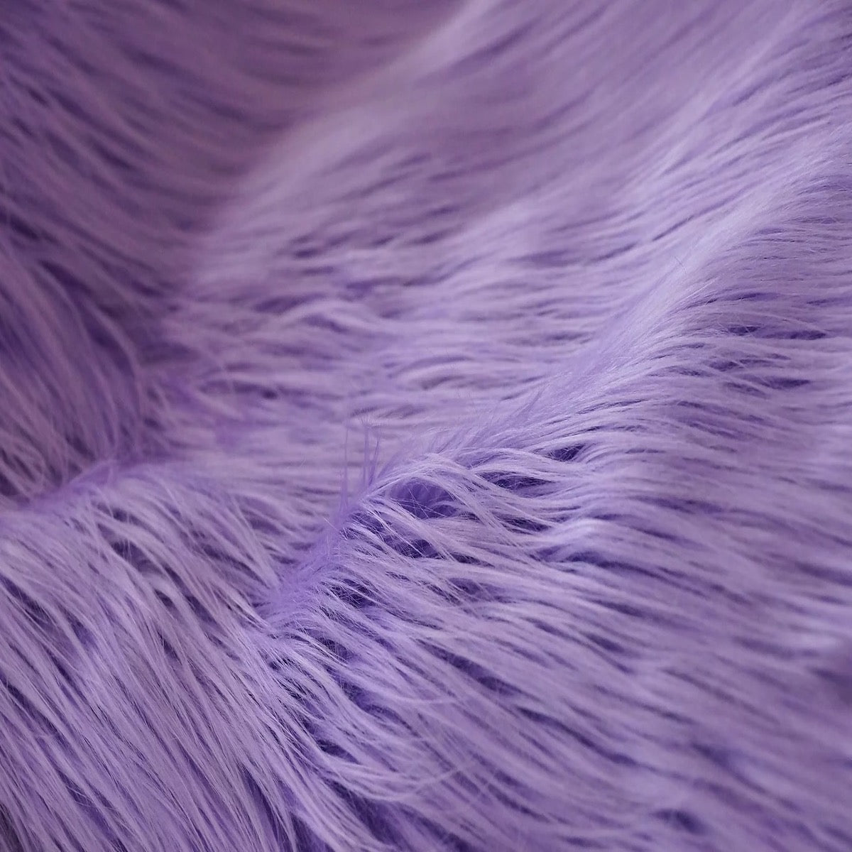 Lavender Purple Shaggy Long Pile Faux Fur Fabric (4&quot;) - Fashion Fabrics LLC