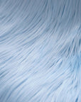 Baby Blue Shaggy Long Pile Faux Fur Fabric (4") - Fashion Fabrics LLC