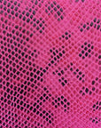 Pink Matte Python Snake Skin Vinyl Fabric - Fashion Fabrics Los Angeles 