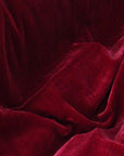 Dark Red Silk Velvet Fabric - Fashion Fabrics Los Angeles 
