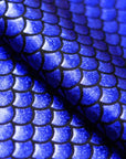 Royal Blue Mermaid Scale Spandex Fabric - Fashion Fabrics LLC