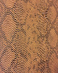 Caramel Matte Python Snake Skin Vinyl Fabric - Fashion Fabrics Los Angeles 