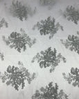 Gray Oswald Embroidered Lace Fabric - Fashion Fabrics LLC