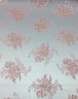 Dusty Pink Oswald Embroidered Lace Fabric - Fashion Fabrics LLC