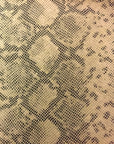 Beige Matte Python Snake Skin Vinyl Fabric - Fashion Fabrics Los Angeles 