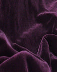 Eggplant Purple Silk Velvet Fabric - Fashion Fabrics Los Angeles 