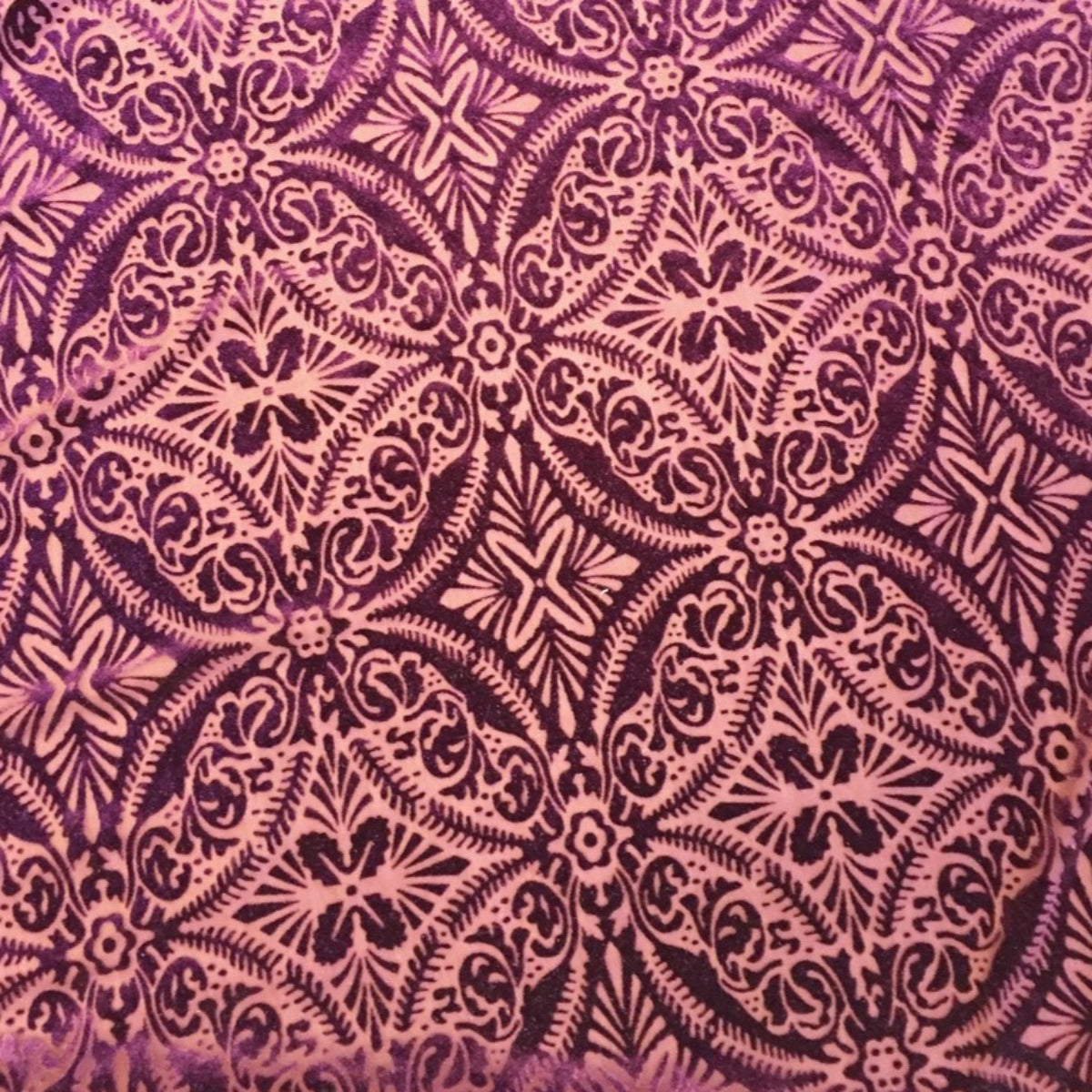 Purple Lili Burnout Stretch Velvet Spandex Fabric - Fashion Fabrics Los Angeles 