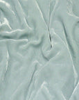 Ice Blue Silk Velvet Fabric - Fashion Fabrics Los Angeles 