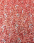 Coral Cozy Pop Thread Floral Sequins Lace Fabric - Fashion Fabrics LLC