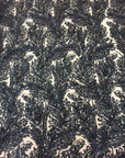 Navy Blue Cozy Pop Thread Floral Sequins Lace Fabric - Fashion Fabrics LLC