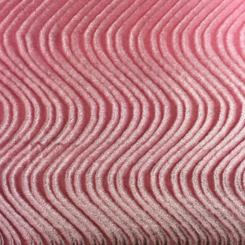 Pink Swirl Velvet Flocking Fabric - Fashion Fabrics Los Angeles 