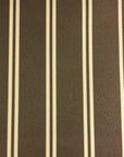 Dark Brown Khaki Multi Striped Oak 100% Waterproof Outdoor Canvas Patio Fabric - Fashion Fabrics Los Angeles 