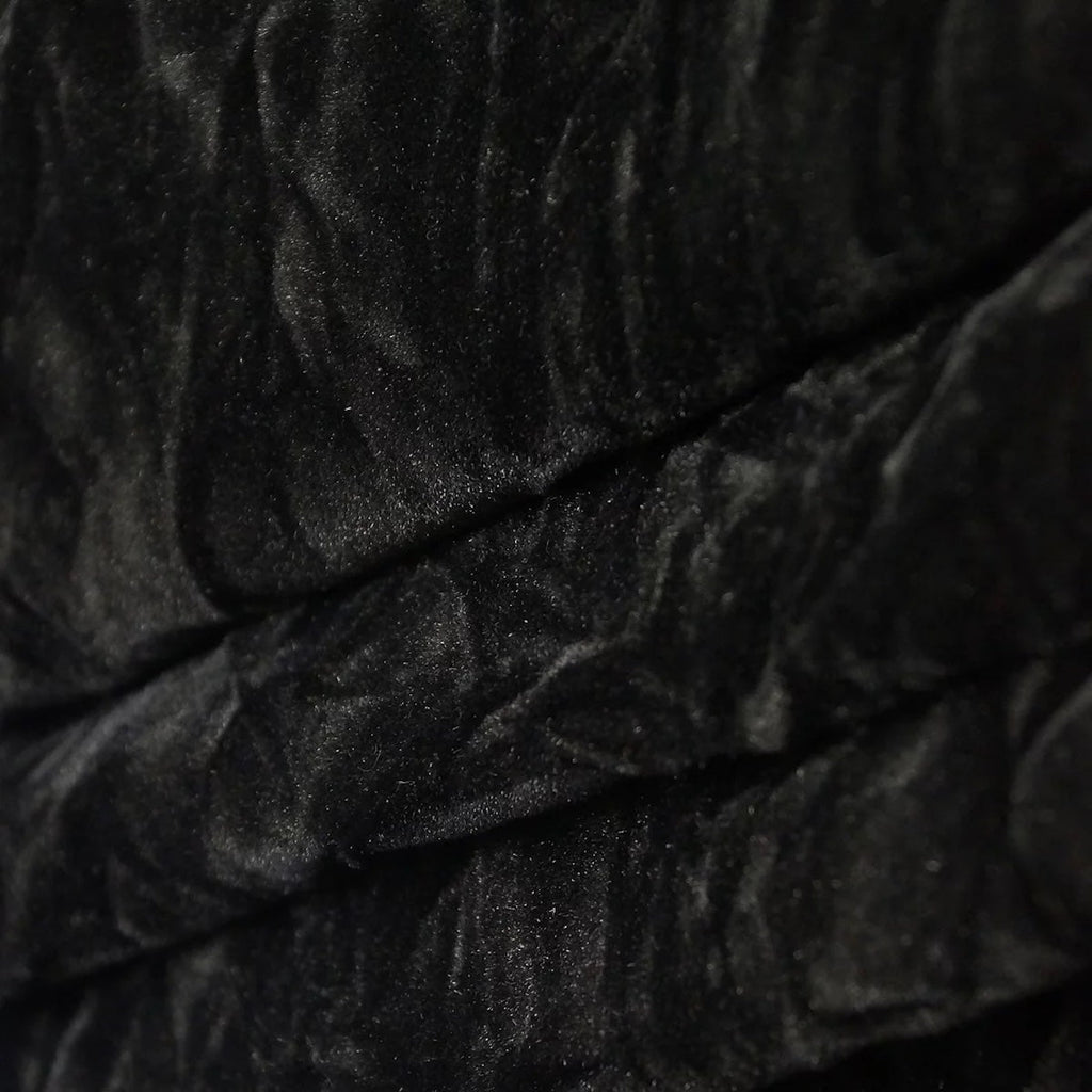 Black Crushed Velvet Flocking Upholstery Fabric – Fashion Fabrics LLC