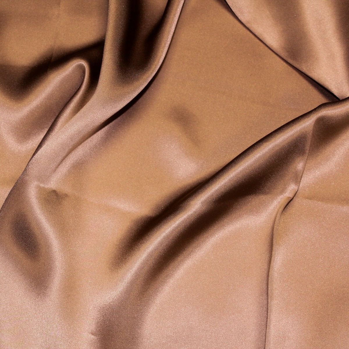 Brown Silk Charmeuse Fabric - Fashion Fabrics Los Angeles 