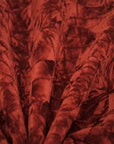 Burgundy Crushed Velvet Flocking Fabric - Fashion Fabrics LLC