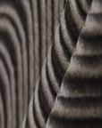 Charcoal Gray Swirl Velvet Flocking Fabric - Fashion Fabrics LLC