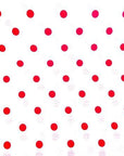 White Red Small Polka Dot Print Poly Cotton Fabric - Fashion Fabrics Los Angeles 