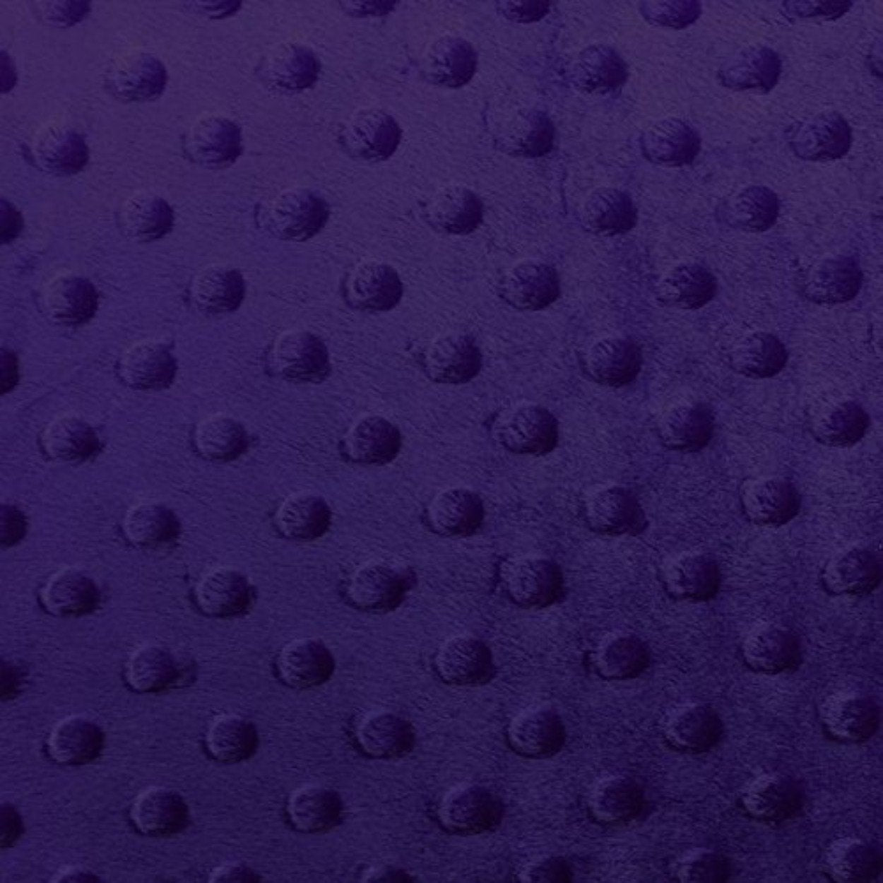 Dark Purple Minky Dimple Dot Fabric - Fashion Fabrics Los Angeles 