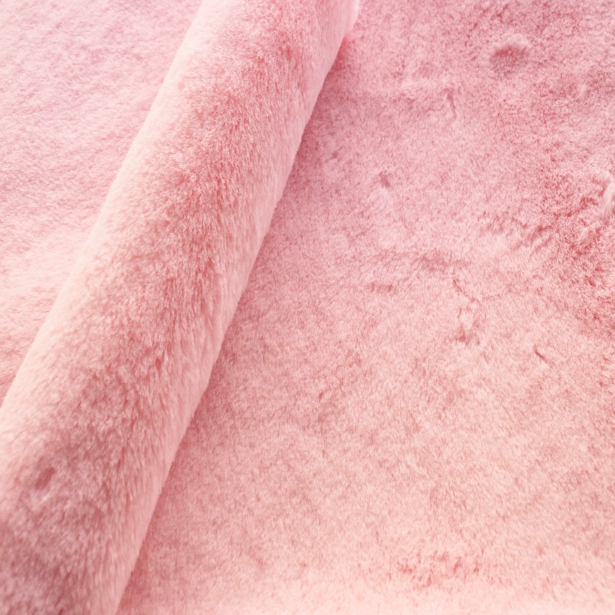 Pink Rex Rabbit Minky Faux Fur Fabric - Fashion Fabrics LLC