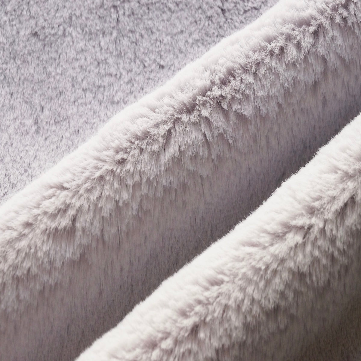 Gray Rex Rabbit Minky Faux Fur Fabric - Fashion Fabrics LLC