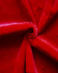 Red Rex Rabbit Minky Faux Fur Fabric - Fashion Fabrics LLC