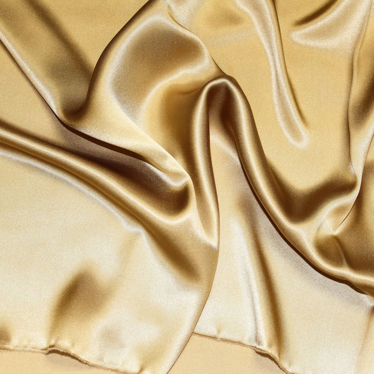 Gold Silk Charmeuse Fabric - Fashion Fabrics Los Angeles 