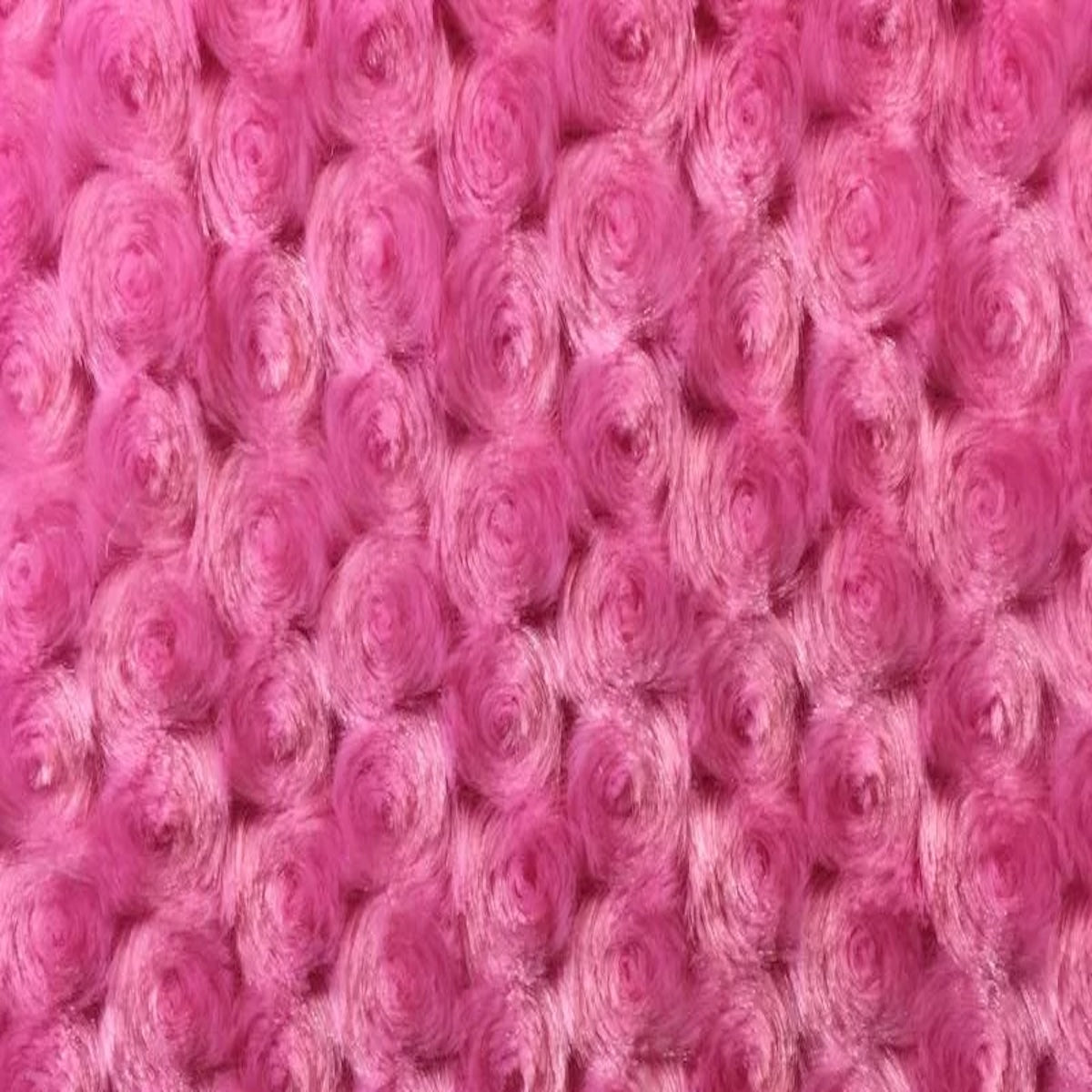 Hot Pink Swirl Rosebud Faux Fur Fabric - Fashion Fabrics LLC