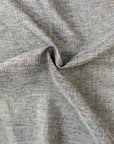 Tela de arpillera sintética de lino vintage de dos tonos gris carbón 