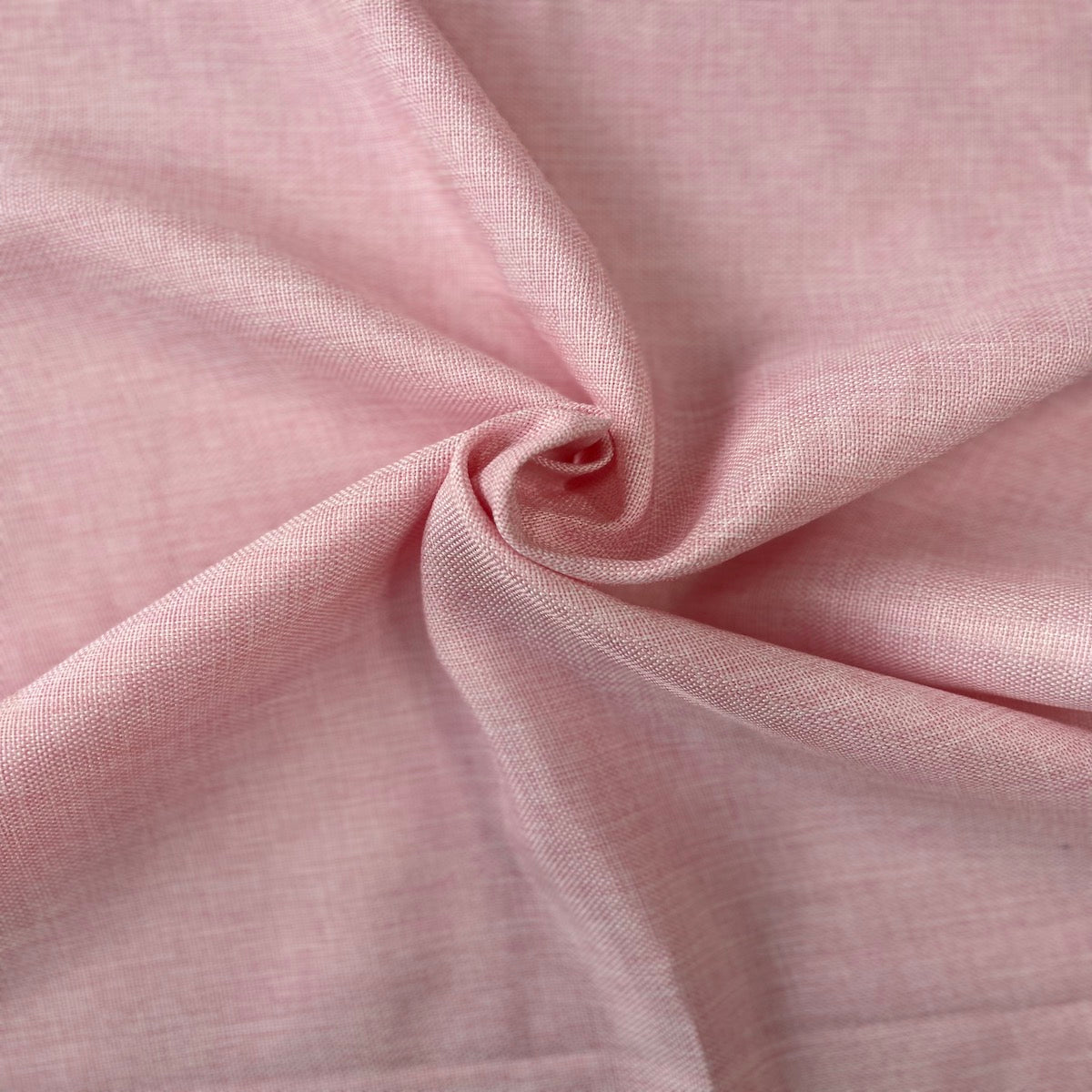 Tissu en fausse toile de jute vintage bicolore rose clair 