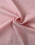 Tela de arpillera sintética de lino vintage de dos tonos rosa claro 