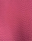 Tissu vinyle en faux cuir d'autruche Saratoga rose vif 