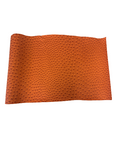 Tissu vinyle en simili cuir d'autruche Saratoga orange 