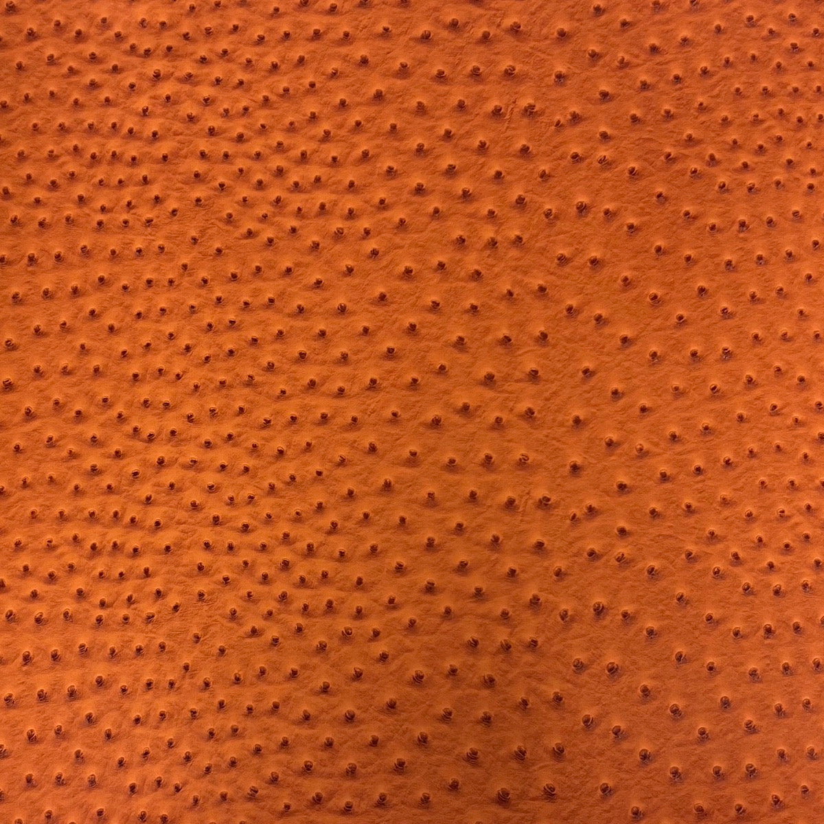 Tela de vinilo de piel sintética de avestruz Saratoga naranja 
