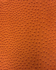 Orange Saratoga Ostrich Faux Leather Vinyl Fabric
