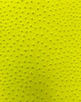 Neon Yellow Saratoga Ostrich Faux Leather Vinyl Fabric