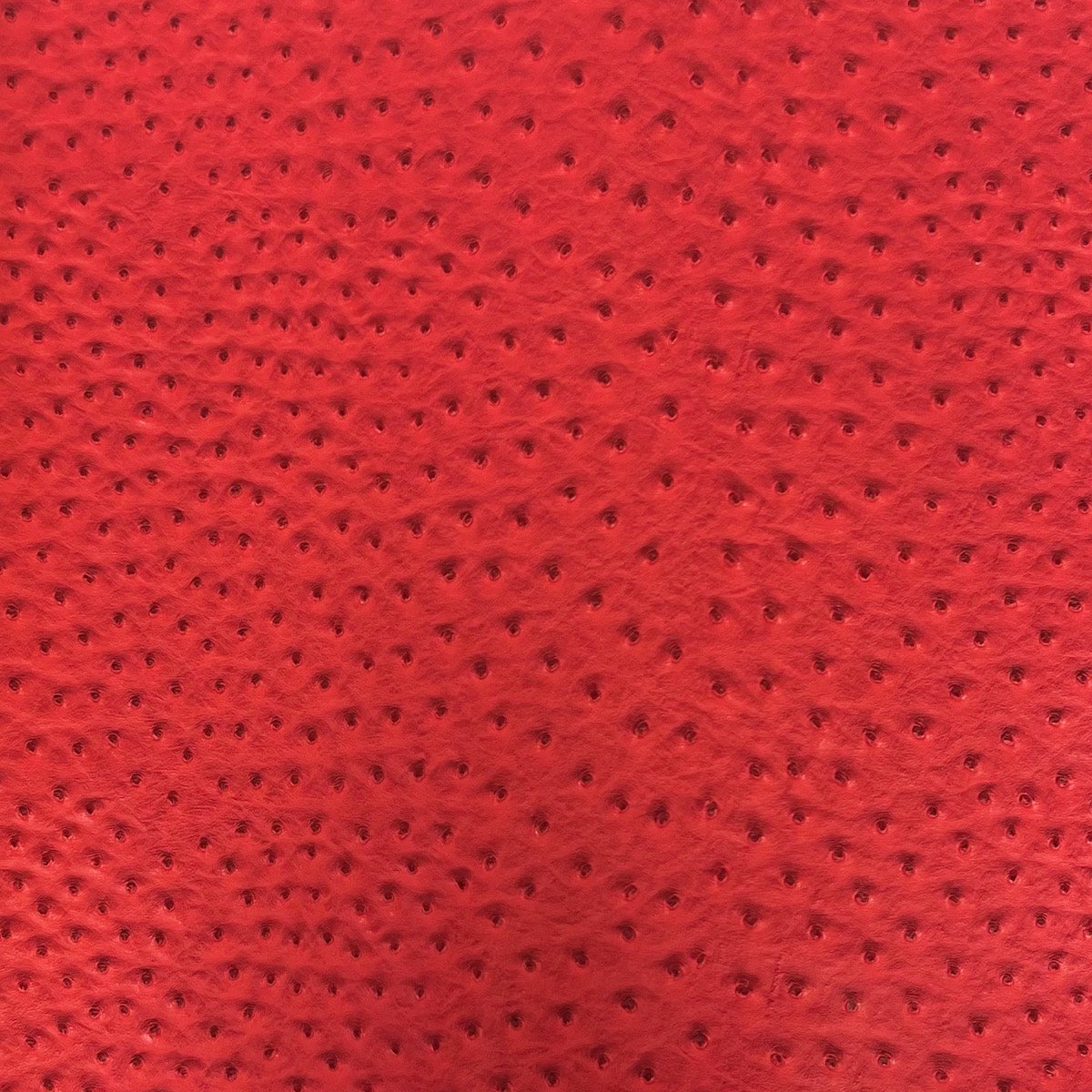 Red Saratoga Ostrich Faux Leather Vinyl Fabric
