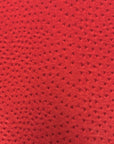 Red Saratoga Ostrich Faux Leather Vinyl Fabric