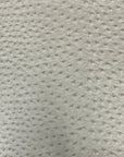 Tela de vinilo de cuero sintético de avestruz Saratoga beige perla 