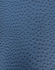 Tissu vinyle en simili cuir d'autruche Saratoga bleu cobalt 