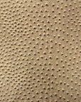 Toffee Brown Saratoga Ostrich Faux Leather Vinyl Fabric