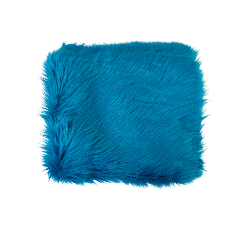 Dark Turquoise Luxury Long Pile Shaggy Faux Fur Fabric