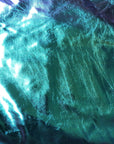 Blue | Green Metallic Iridescent Foil Spandex Fabric - Fashion Fabrics Los Angeles 
